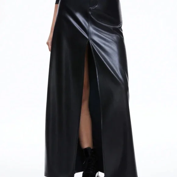Alice + Olivia Black Maxi Skirt - Picture 5 of 6